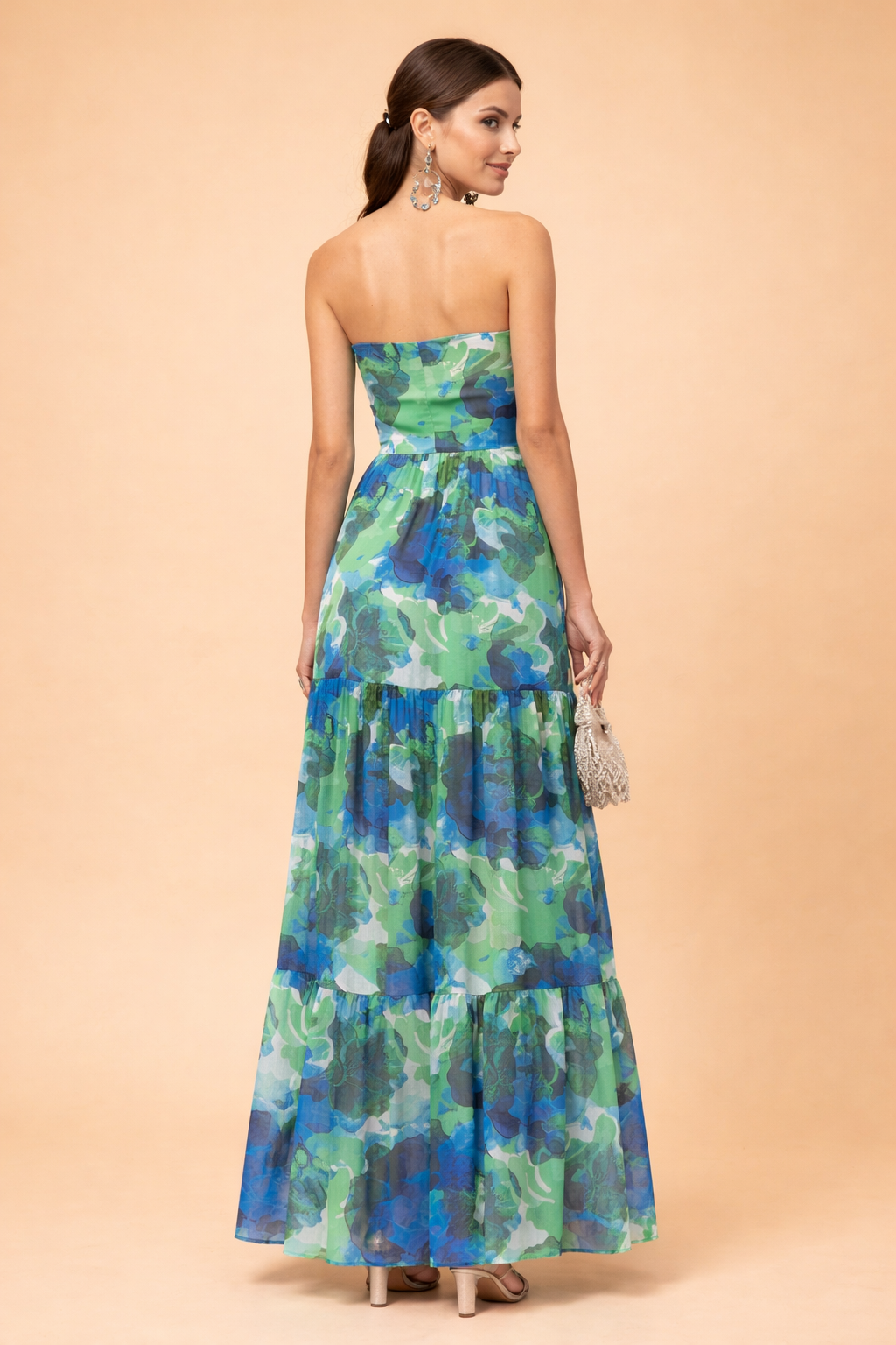 Elegantes florales Maxi-Schlauchkleid für Frauen - Perfekt für Sommeranlässe 2