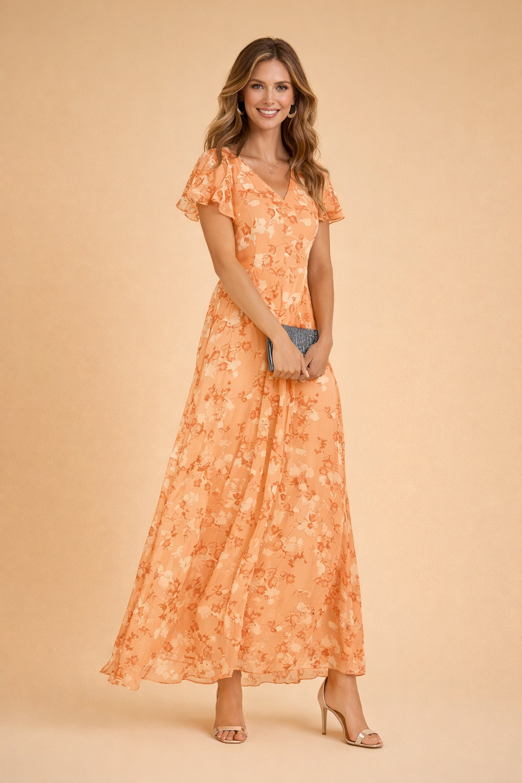 Elegantes florales Midikleid für Frauen – Perfekt für Sommeranlässe 0