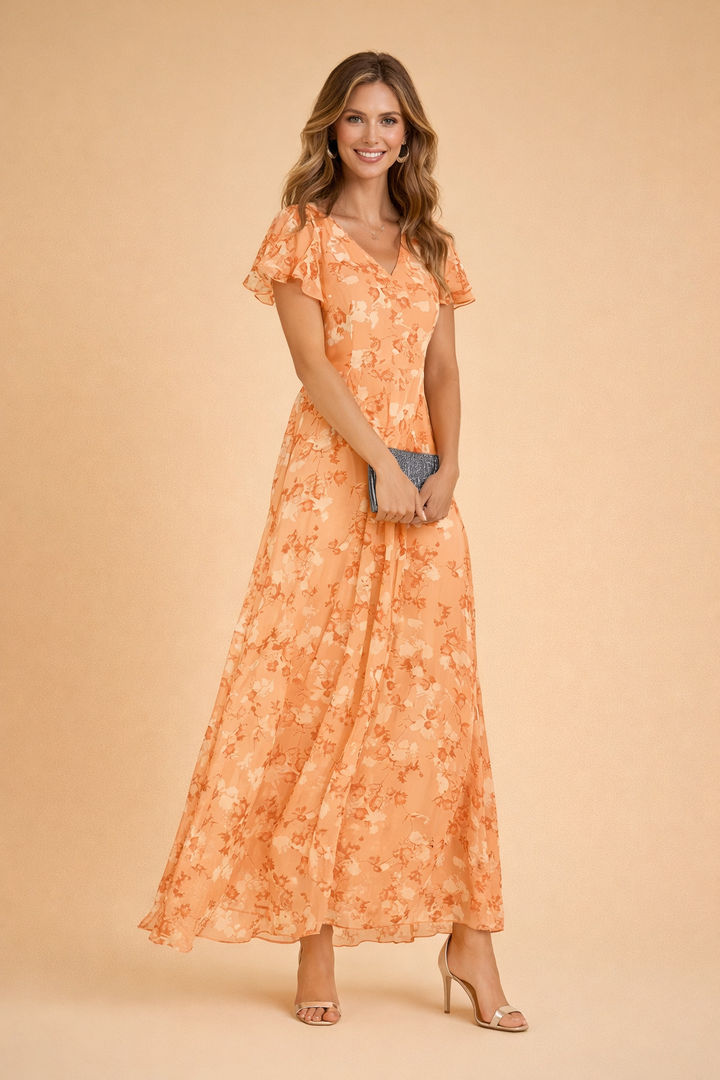 Elegantes florales Midikleid für Frauen – Perfekt für Sommeranlässe 0