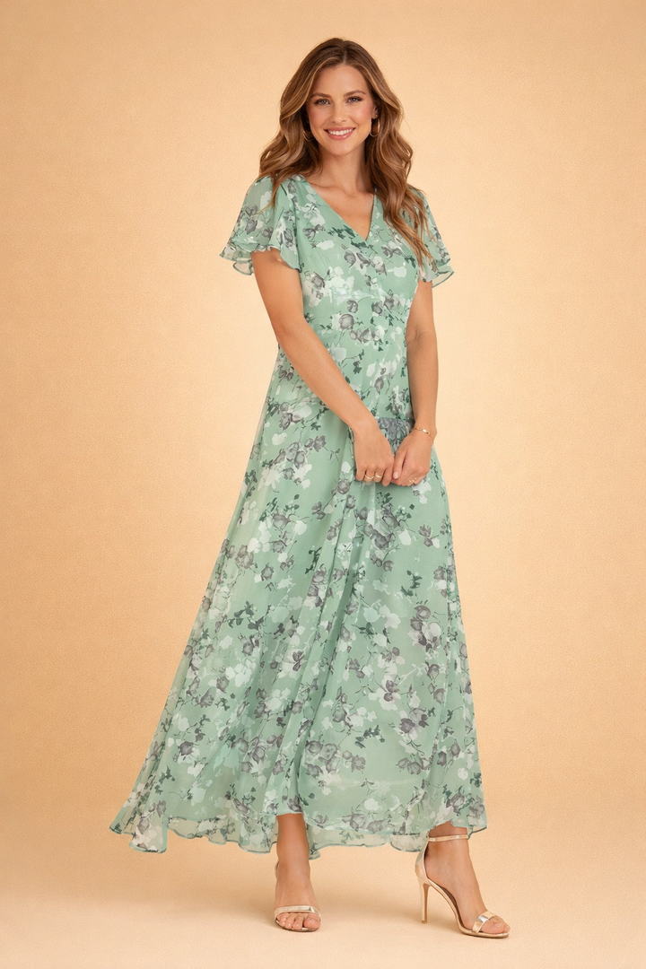 Elegantes florales Midikleid für Frauen – Perfekt für Sommeranlässe 3