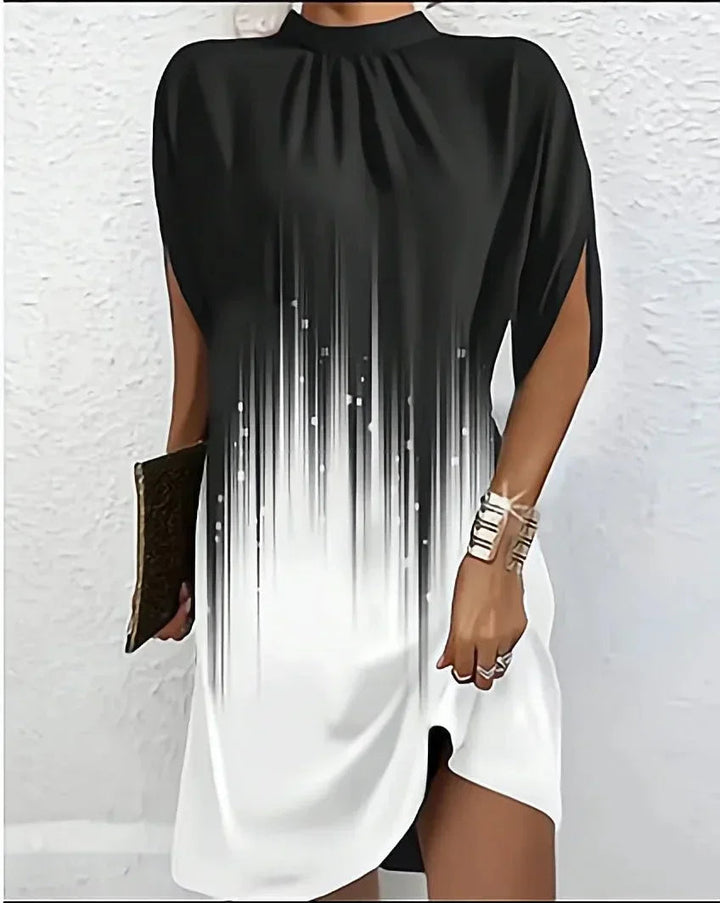 Elegantes kurzes Abendkleid mit Fledermausärmeln für Damen – Perfekt für besondere Anlässe 10