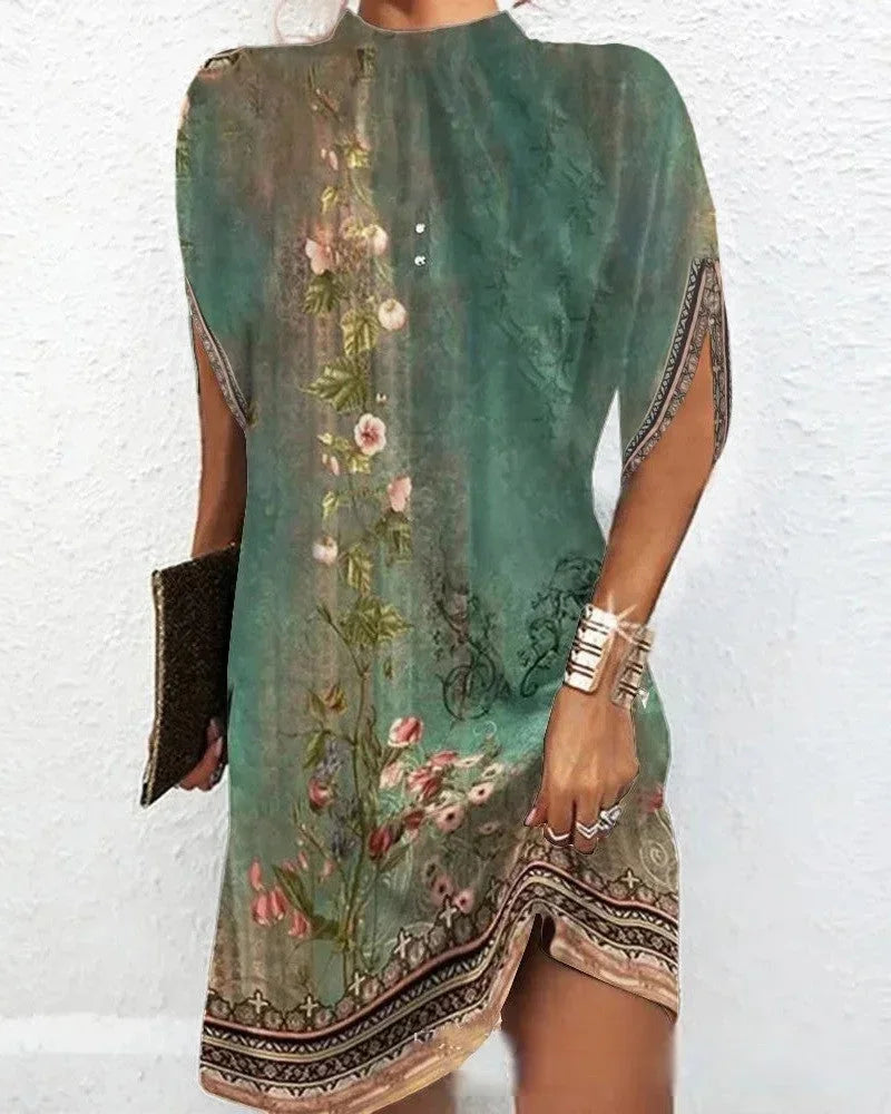 Elegantes kurzes Abendkleid mit Fledermausärmeln für Damen – Perfekt für besondere Anlässe 9
