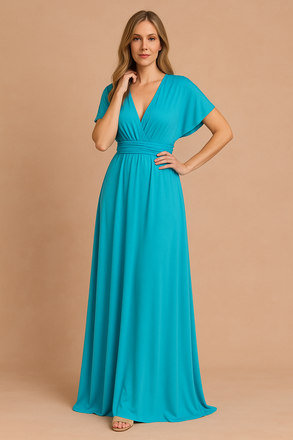 Elegantes langes Kleid für Damen - Perfekt für Sommeranlässe 2