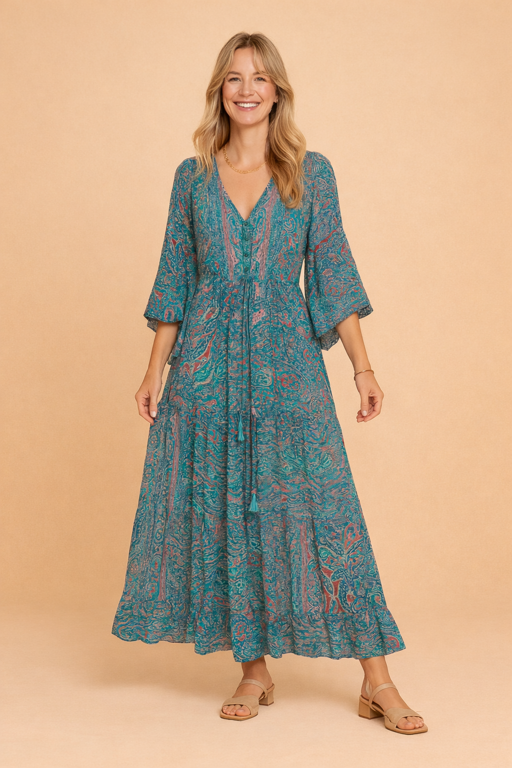 Elegantes langes Kleid für Frauen – Bequem und stilvoll für den Sommer 7