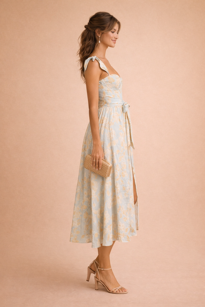 Elegantes langes Kleid mit Rüschen für Frauen - Perfekt für besondere Anlässe 3