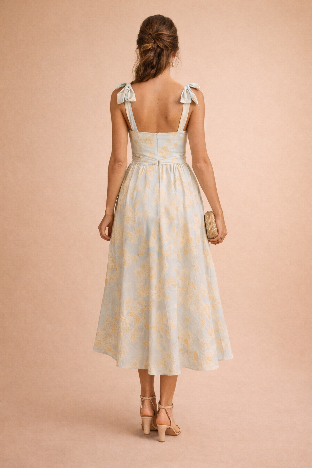 Elegantes langes Kleid mit Rüschen für Frauen - Perfekt für besondere Anlässe 4