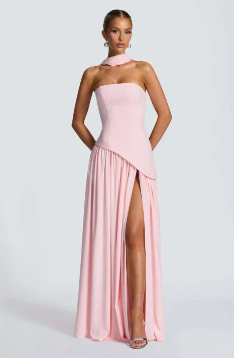 Elegantes trägerloses Maxikleid für Sommerpartys und festliche Anlässe 1