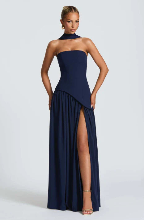 Elegantes trägerloses Maxikleid für Sommerpartys und festliche Anlässe 4