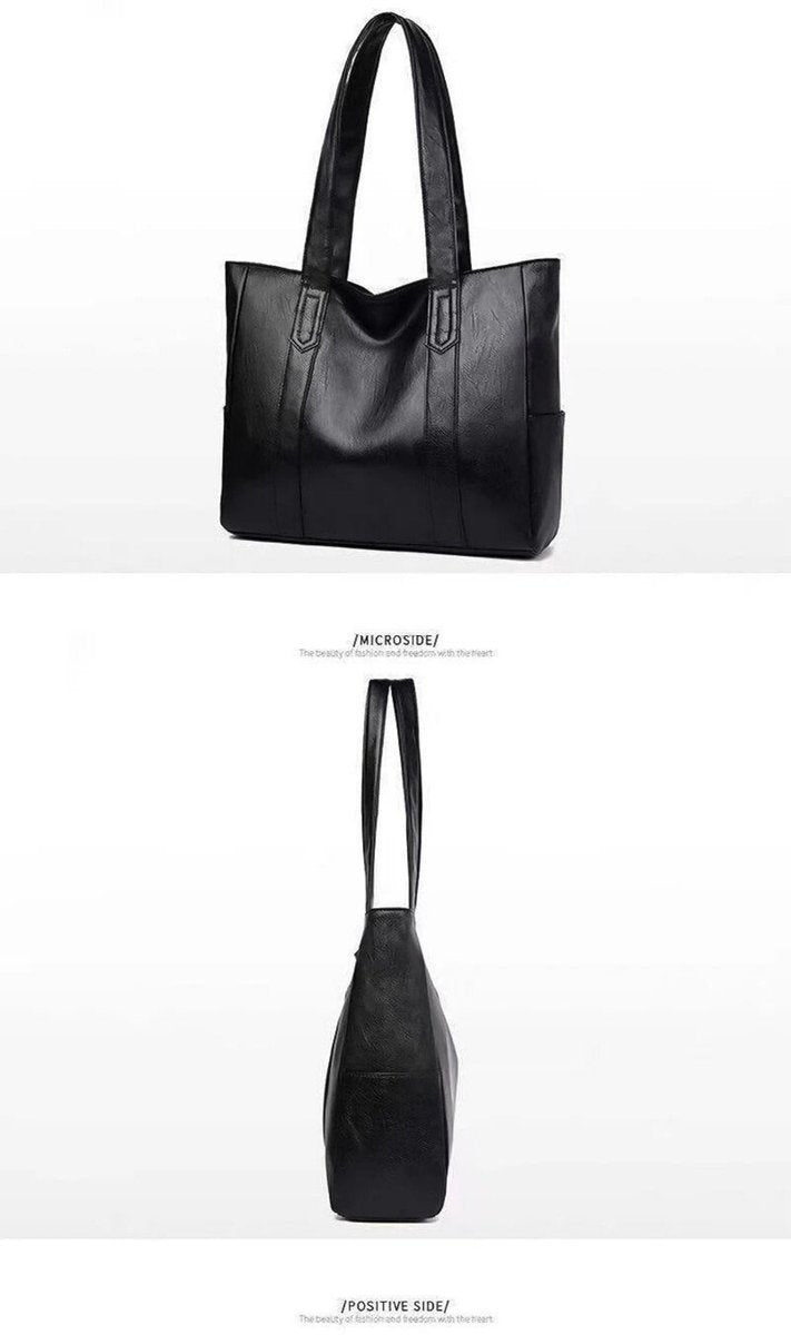 Elisabeth | Damen Vintage Leder Tote Bag Große Kapazität Klassische Schultertasche 1