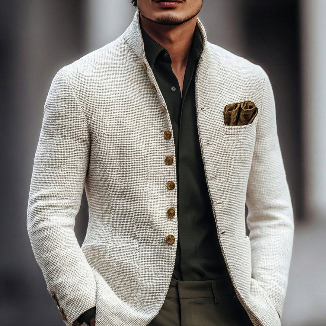 Fabian | Eleganter taillierter Herren-Cardigan mit Knopfleiste 0