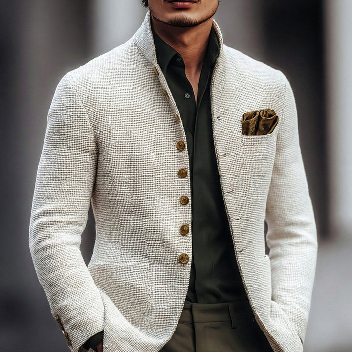 Fabian | Eleganter taillierter Herren-Cardigan mit Knopfleiste 0