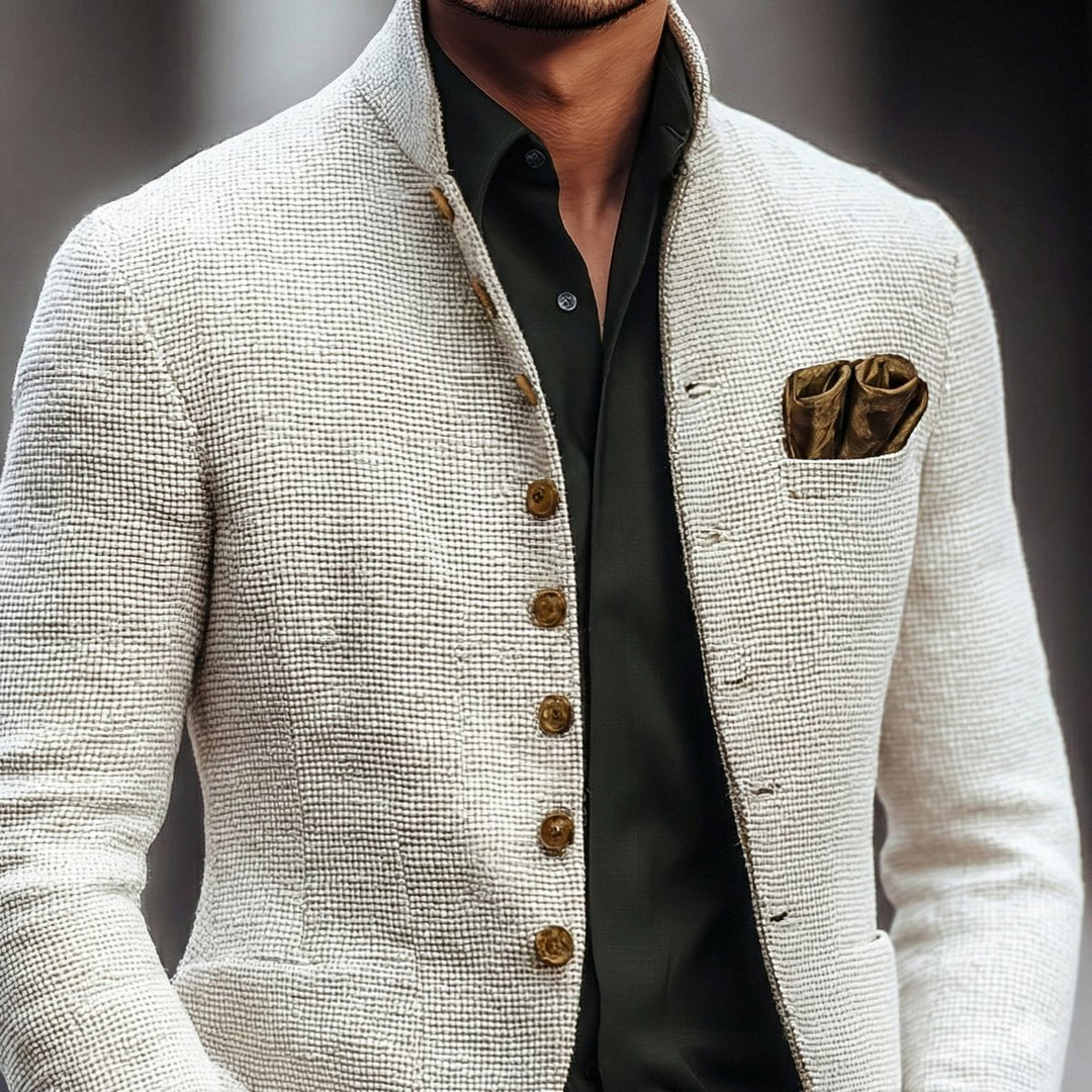 Fabian | Eleganter taillierter Herren-Cardigan mit Knopfleiste 4