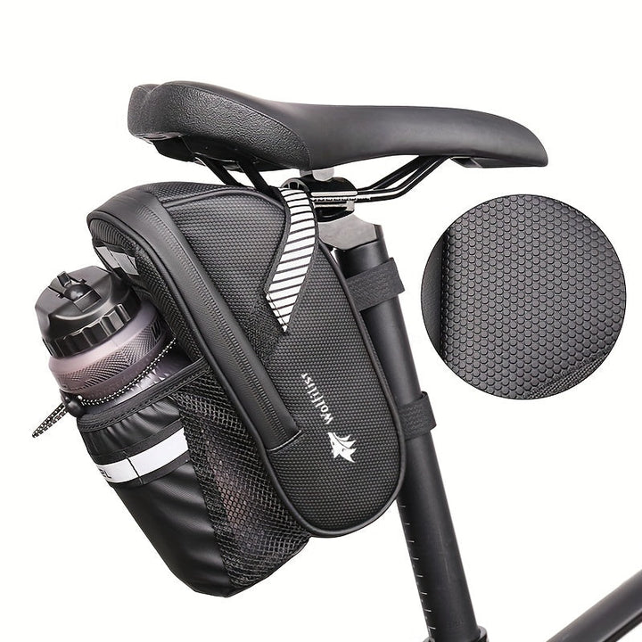 Fahrradtasche Satteltasche mit Reflektierenden Streifen – Robuste Wasserabweisende Fahrradtasche für Sicheren Stauraum 1