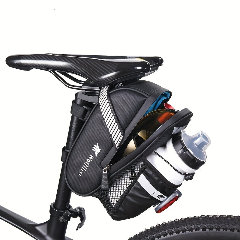 Fahrradtasche Satteltasche mit Reflektierenden Streifen – Robuste Wasserabweisende Fahrradtasche für Sicheren Stauraum 6