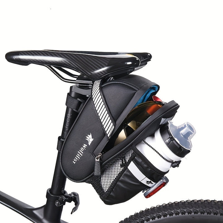 Fahrradtasche Satteltasche mit Reflektierenden Streifen – Robuste Wasserabweisende Fahrradtasche für Sicheren Stauraum 6