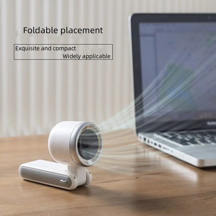 Faltbarer Handventilator mit Digitalanzeige 3