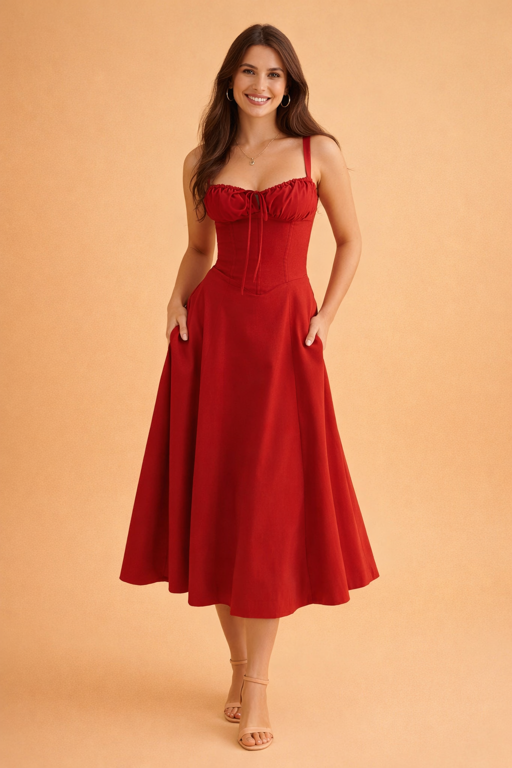 Festliches Damenkleid mit Taillenschnitt – Elegantes Kleid für Hochzeitsgäste und besondere Anlässe 5