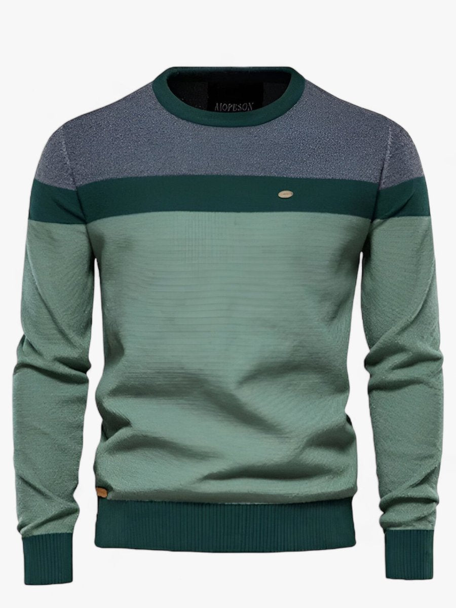 Gant Pullover Herren Colorblock Rundhals Moderner Lässiger Herrenpullover für Alltag und Freizeit 0