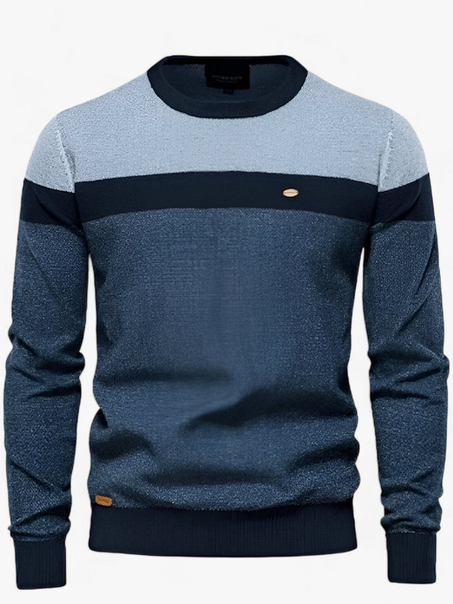 Gant Pullover Herren Colorblock Rundhals Moderner Lässiger Herrenpullover für Alltag und Freizeit 1