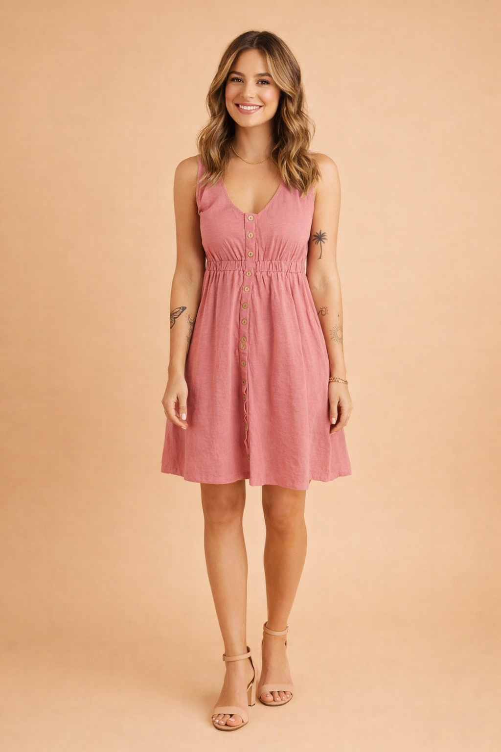 Geknöpftes Sommerkleid für Frauen – Lässiger Stil für warme Tage 3