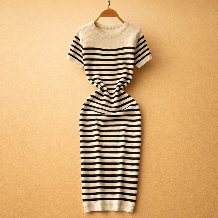 Gestreiftes Strandkleid für Damen – Elegantes Sommerkleid für Freizeit und Strand 5