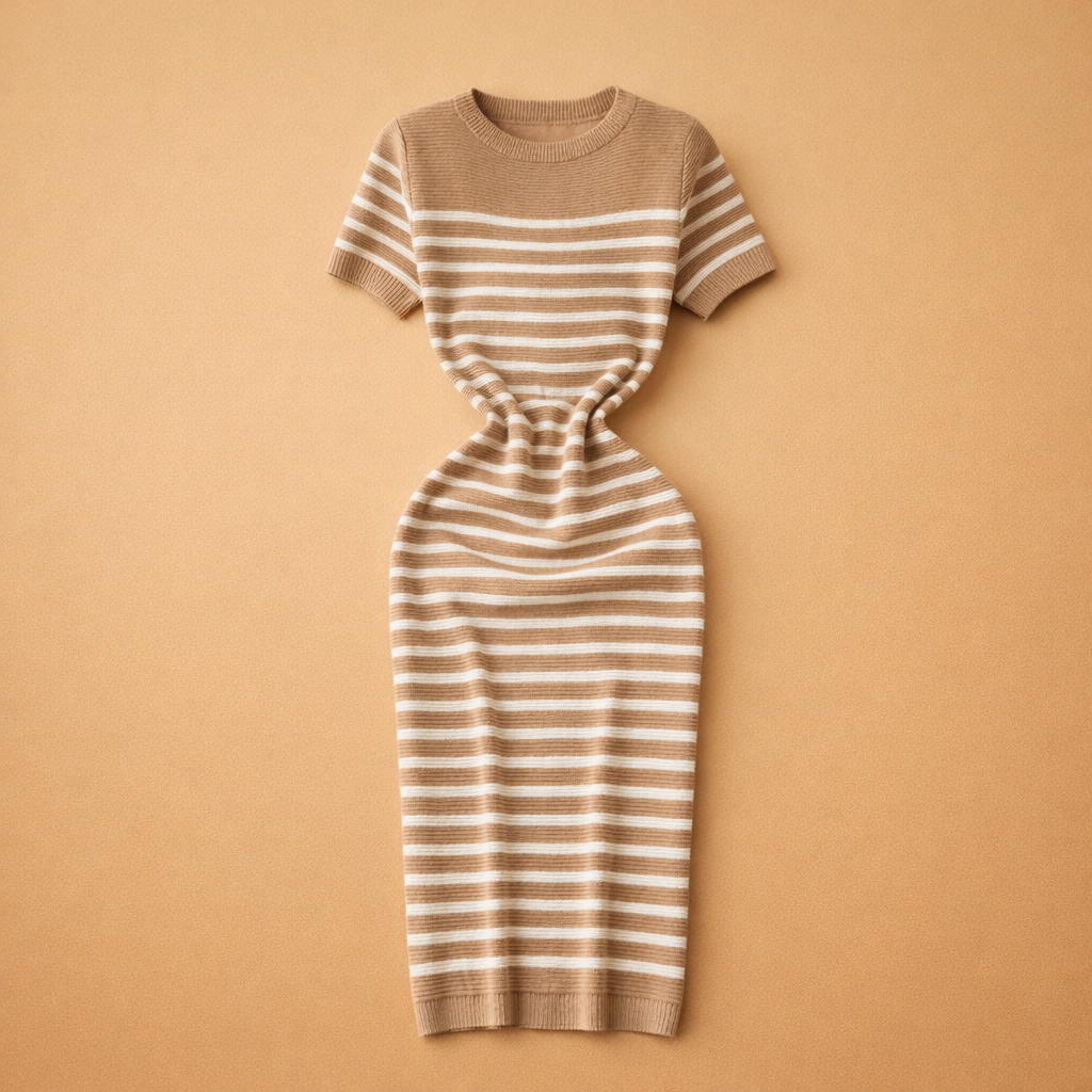 Gestreiftes Strandkleid für Damen – Elegantes Sommerkleid für Freizeit und Strand 6