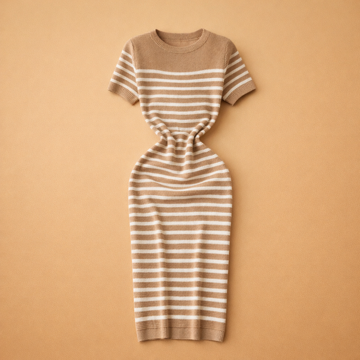 Gestreiftes Strandkleid für Damen – Elegantes Sommerkleid für Freizeit und Strand 6