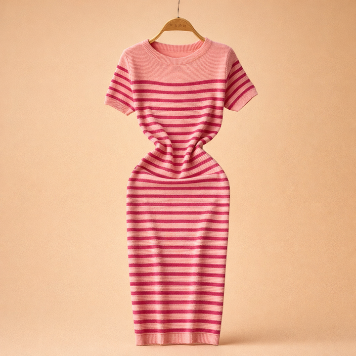 Gestreiftes Strandkleid für Damen – Elegantes Sommerkleid für Freizeit und Strand 7