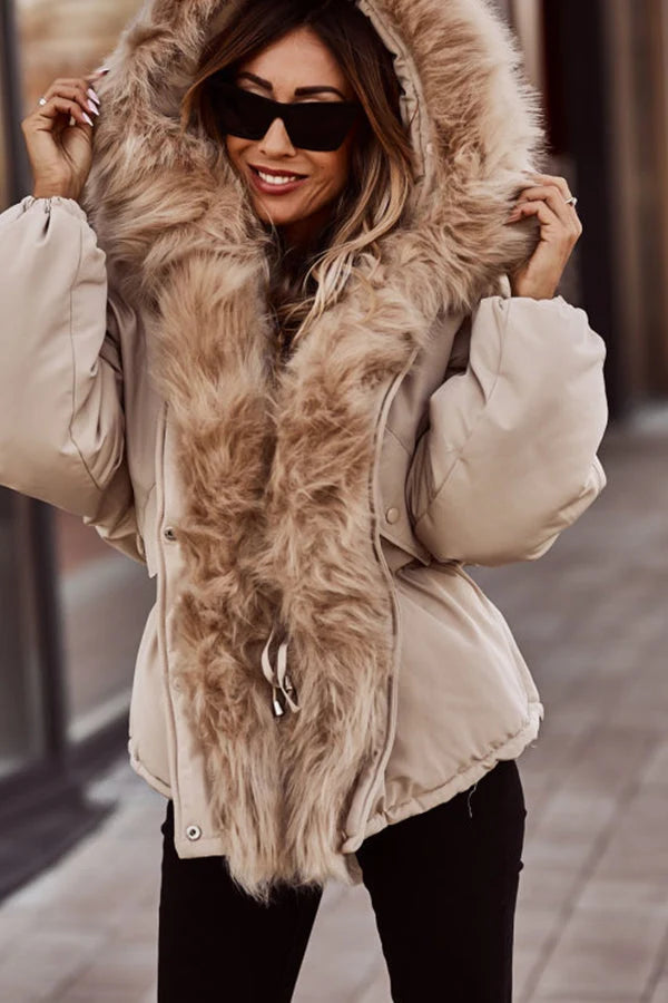 Grete | Parka mit Kapuze und Kunstfellbesatz 1