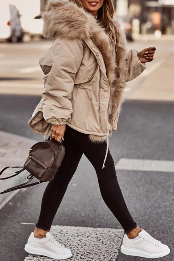 Grete | Parka mit Kapuze und Kunstfellbesatz 3