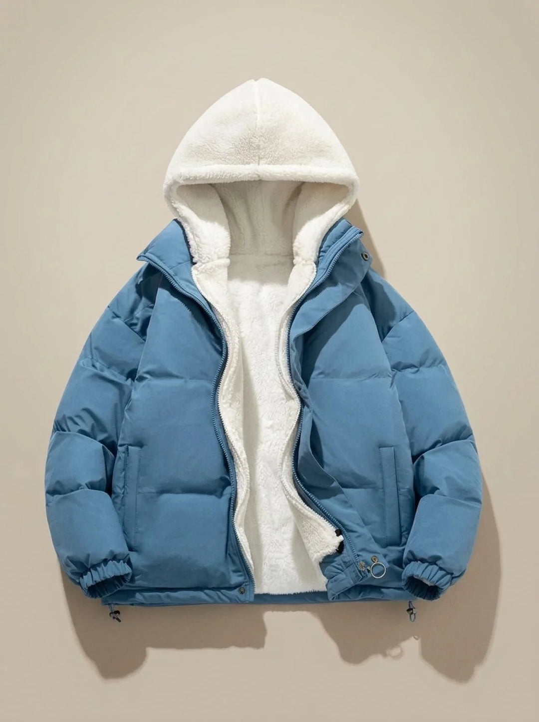 Hannah | Damen Daunenjacke mit Kapuze Sherpa-Fleece-Futter Winterjacke 9