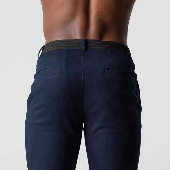 Herren Chinohose mit Stretch für Alltag und Büro – Bequemer Slim Fit 5