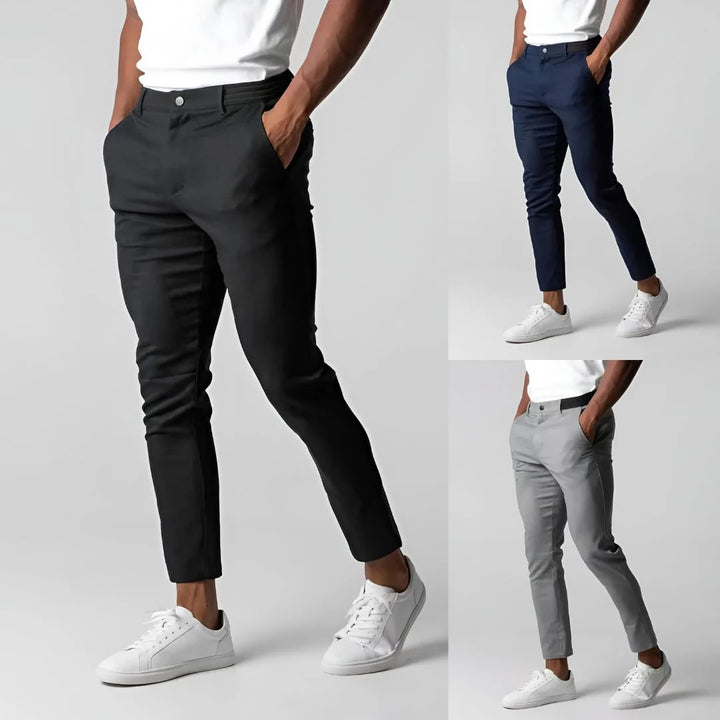 Herren Chinohose mit Stretch für Alltag und Büro – Bequemer Slim Fit 6