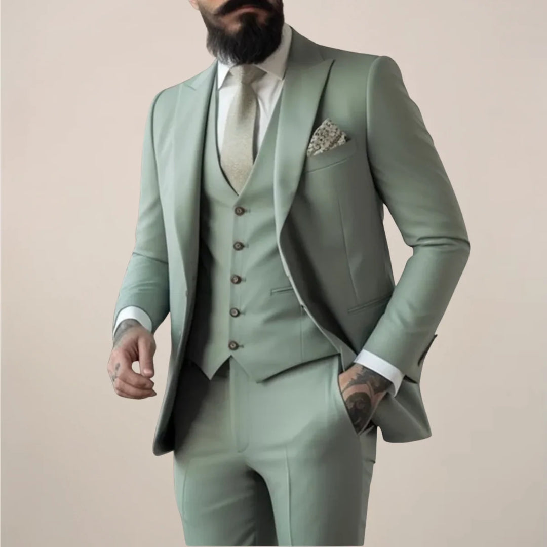 Herren Dreiteiliger Anzug Set Modern Eleganter Business Winter Look 0