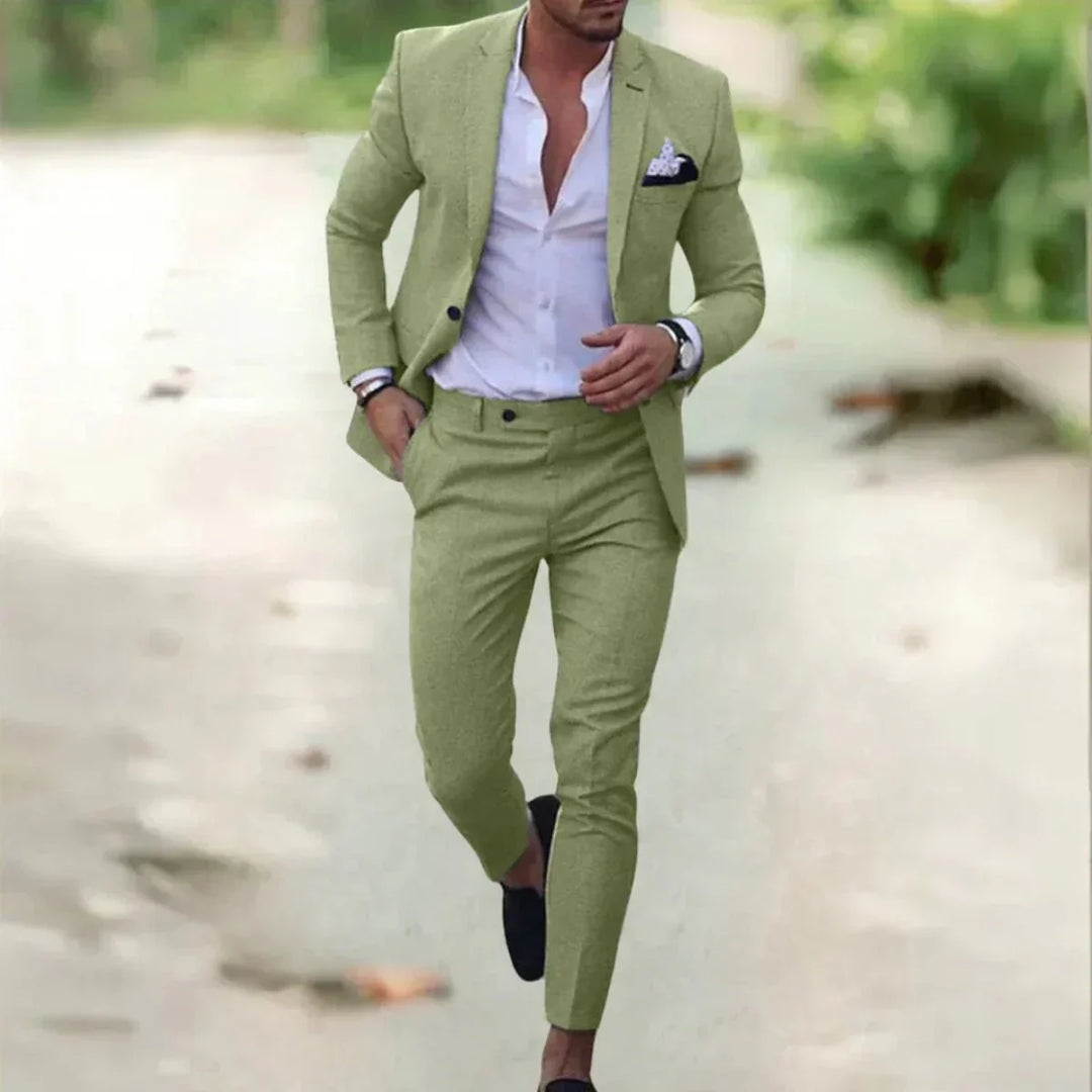 Herren Formeller Hochzeitsanzug Zweiteiler Eleganter Anzug für Hochzeit und Festliche Anlässe 2