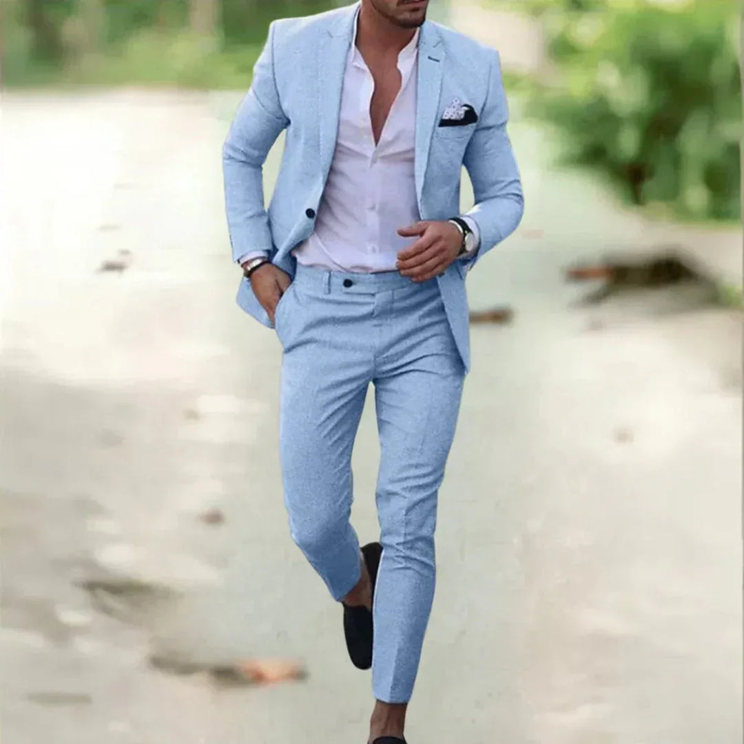 Herren Formeller Hochzeitsanzug Zweiteiler Eleganter Anzug für Hochzeit und Festliche Anlässe 4