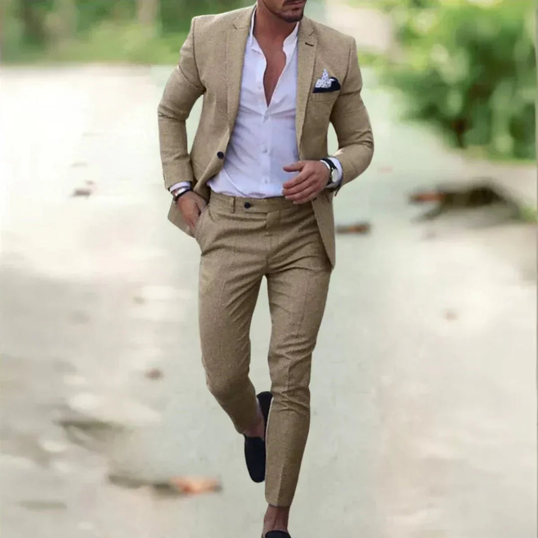 Herren Formeller Hochzeitsanzug Zweiteiler Eleganter Anzug für Hochzeit und Festliche Anlässe 5