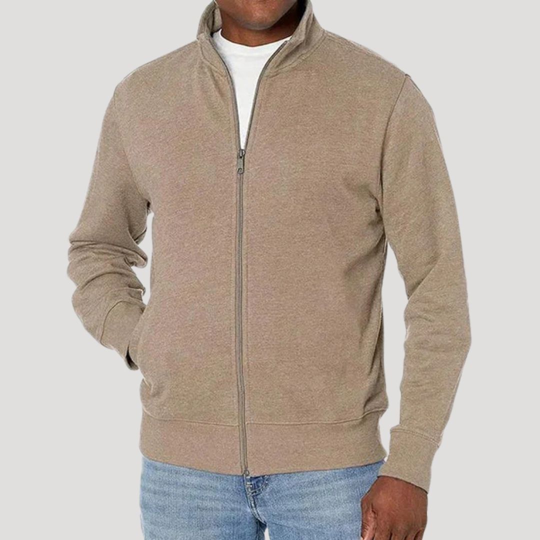 Herren Freizeitjacke Frühling Leicht mit Reißverschluss für Alltag und Outdoor 3