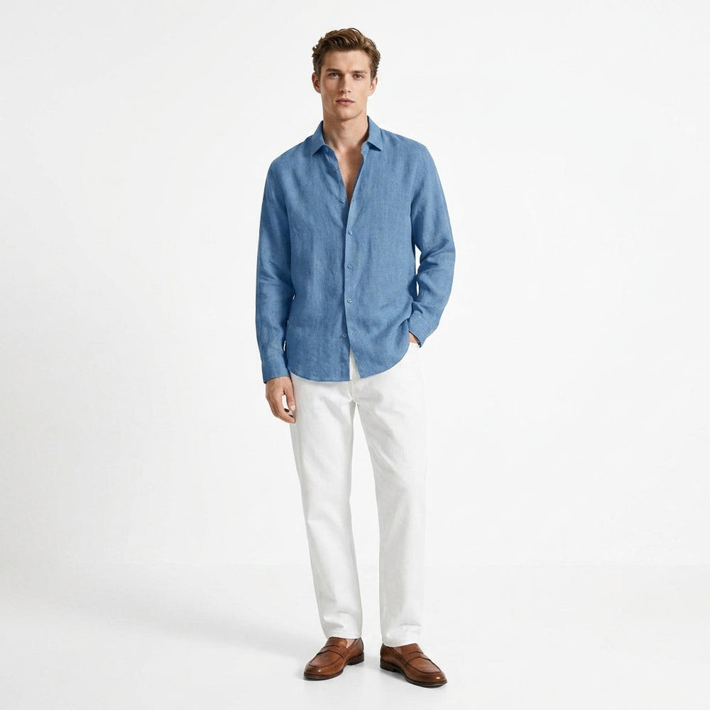 Herren Hemd Langarm mit Reverskragen – Klassisches Herrenhemd für Vielseitige Looks und Elegante Auftritte 1