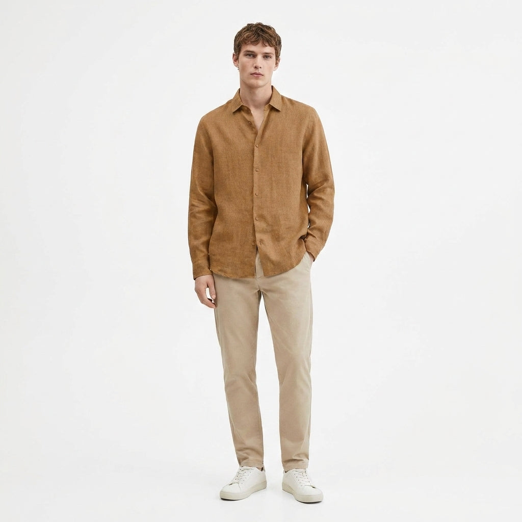 Herren Hemd Langarm mit Reverskragen – Klassisches Herrenhemd für Vielseitige Looks und Elegante Auftritte 10