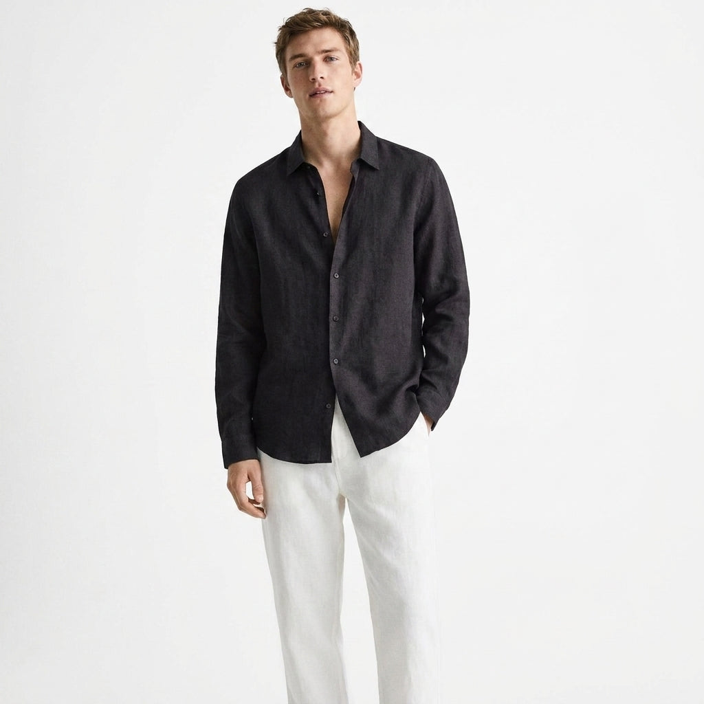 Herren Hemd Langarm mit Reverskragen – Klassisches Herrenhemd für Vielseitige Looks und Elegante Auftritte 11