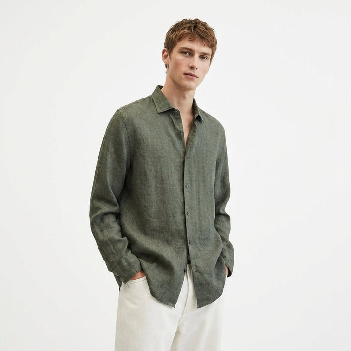 Herren Hemd Langarm mit Reverskragen – Klassisches Herrenhemd für Vielseitige Looks und Elegante Auftritte 4