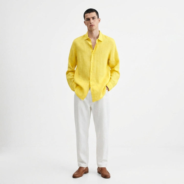 Herren Hemd Langarm mit Reverskragen – Klassisches Herrenhemd für Vielseitige Looks und Elegante Auftritte 6