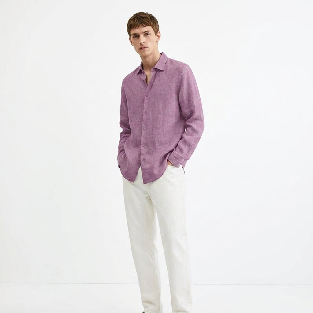 Herren Hemd Langarm mit Reverskragen – Klassisches Herrenhemd für Vielseitige Looks und Elegante Auftritte 7