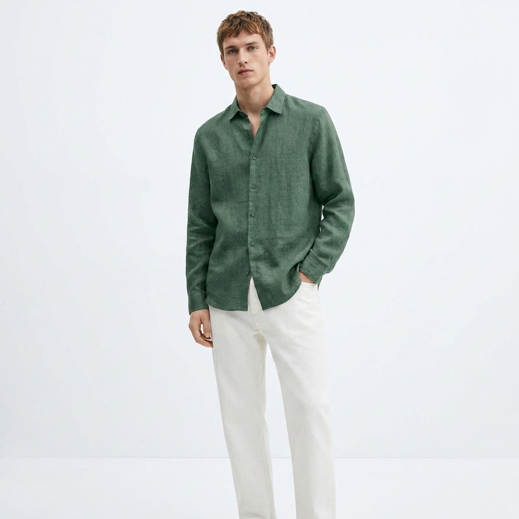 Herren Hemd Langarm mit Reverskragen – Klassisches Herrenhemd für Vielseitige Looks und Elegante Auftritte 8