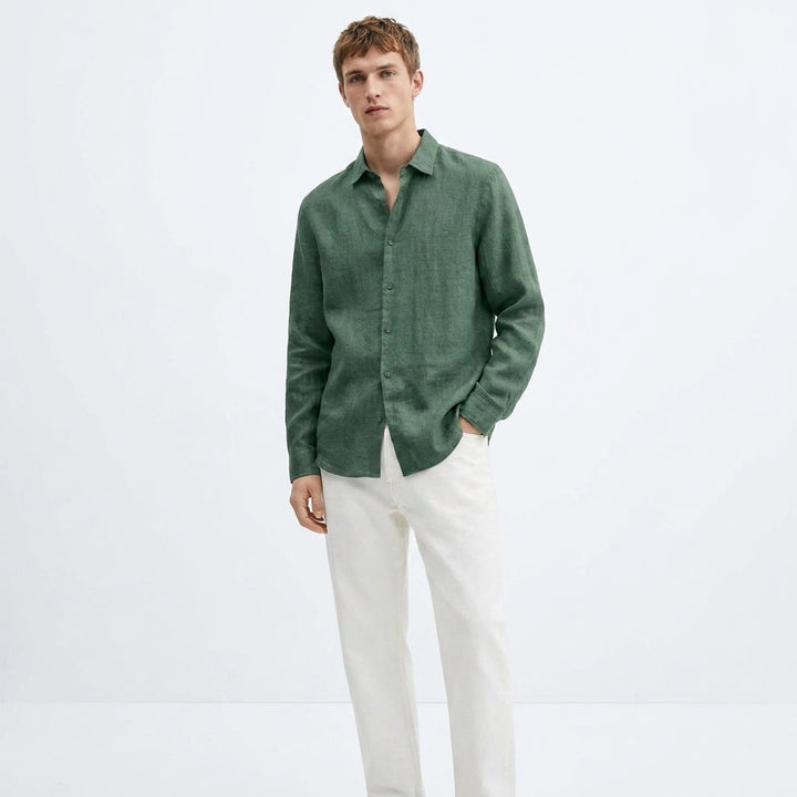 Herren Hemd Langarm mit Reverskragen – Klassisches Herrenhemd für Vielseitige Looks und Elegante Auftritte 8