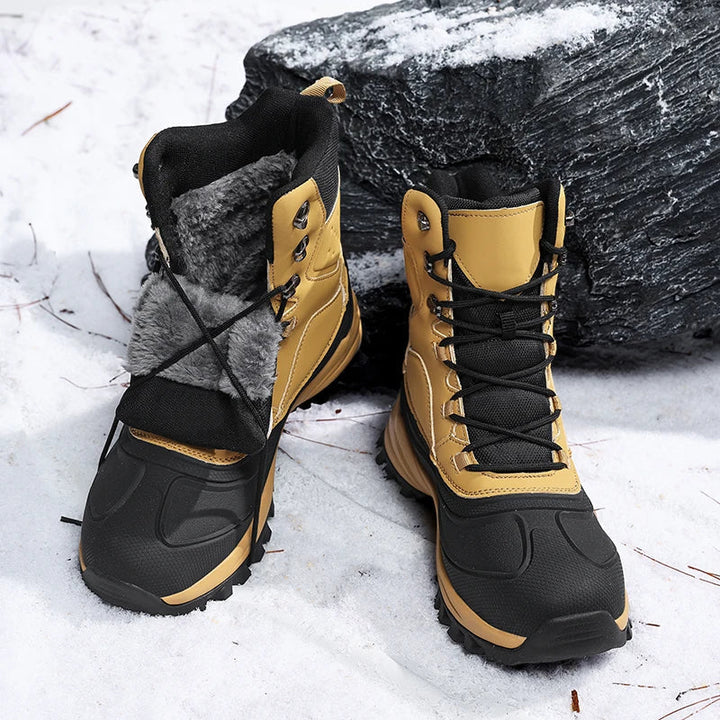 Herren High-Top-Schneestiefel mit Schnürung 5