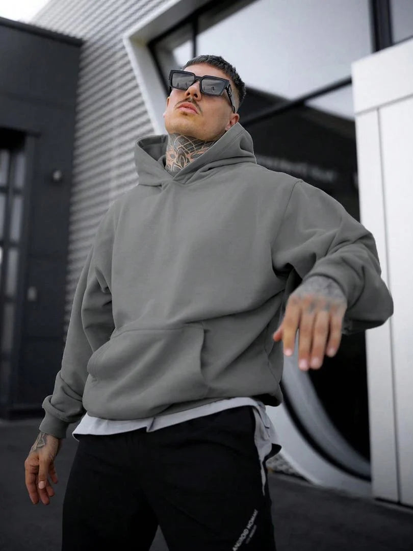 Herren Hoodie mit Kapuze und Tasche – Lässiger Freizeitpullover mit Regular Fit 1
