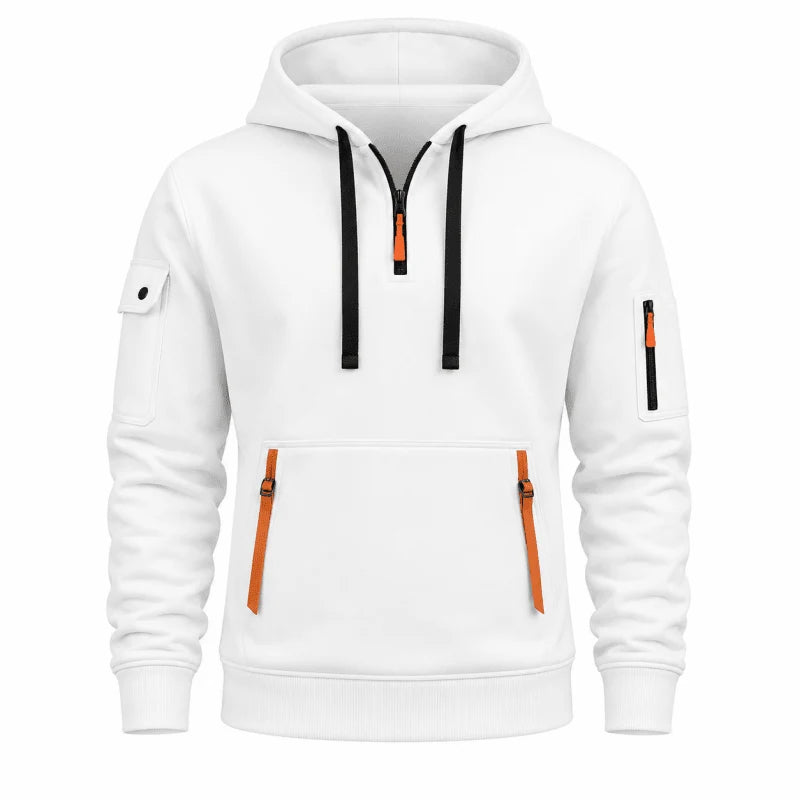 Herren Hoodie mit Reißverschluss und Fronttasche 9