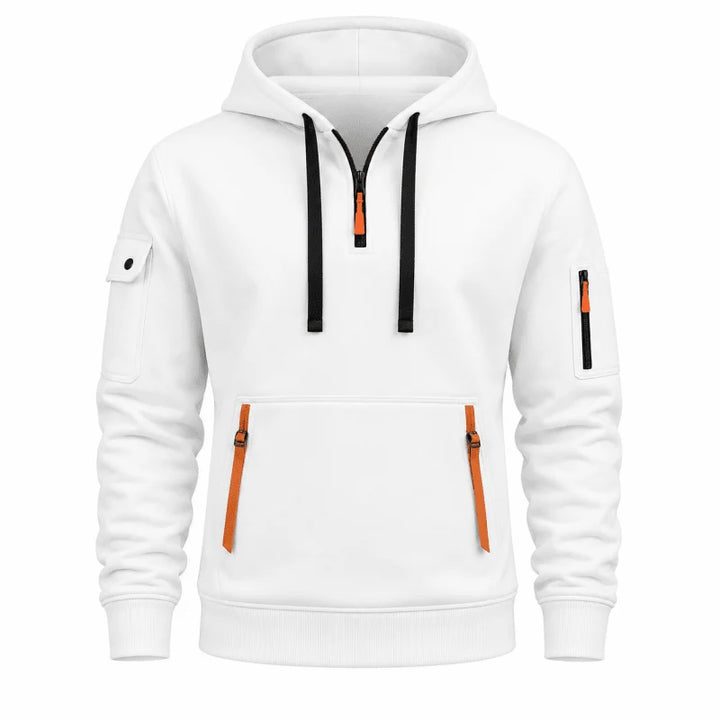 Herren Hoodie mit Reißverschluss und Fronttasche 9